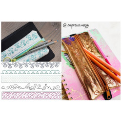 Stickserie ITH - Stiftetasche 5 Motive plus Blanko